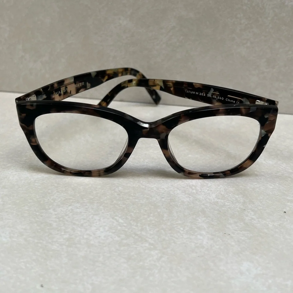 Warby Parker Tatum M 263 Eyeglasses Optical Frame Glasses Smoky Pearl Tortoise